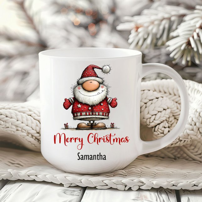 Playful Whimsy Santa Claus Funny Coffee Mug (Playful Whimsy Santa Claus Funny Coffee Mug)