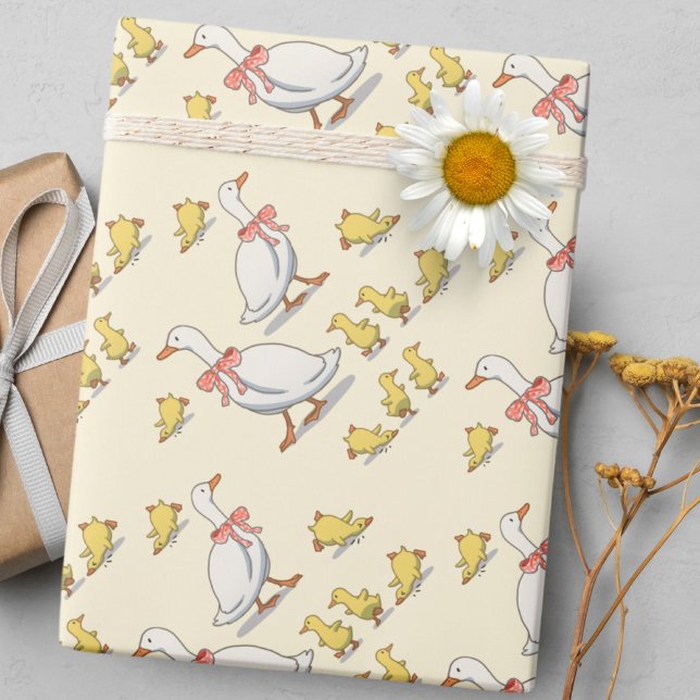 Playful Yellow Ducky New Baby Celebration Wrapping Paper (Playful Yellow Ducky New Baby Celebration Wrapping Paper)