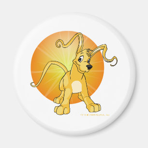 Playful yellow Gelert Magnet