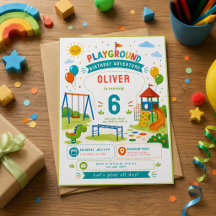 Playground Adventure 6th Birthday Park Party