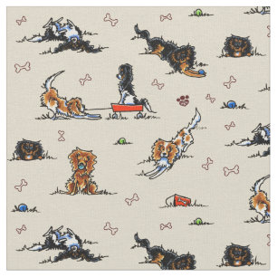 Playground Cavalier CKCS Spaniels Tan Fabric