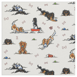Playground Cavalier CKCS Spaniels White Fabric