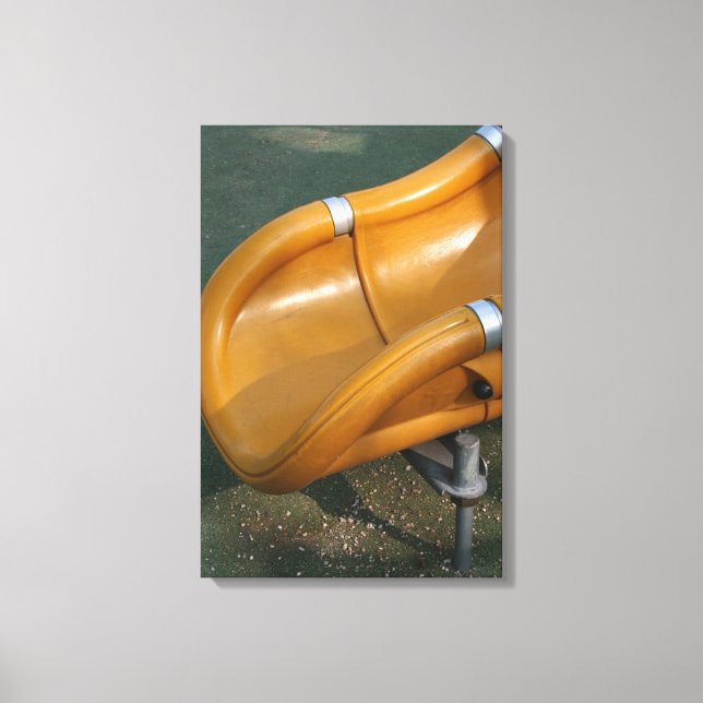 Playground for Children 32 Yellow Slide Canvas Print (Front)