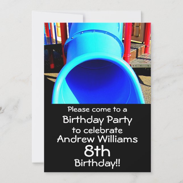 Playground or Park Birthday Party Invitation (Front)