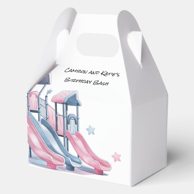 Playground Slides Super Fun Birthday Bash Favour Box (Back)