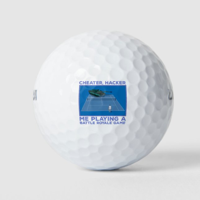 Playing a Battle Royale Game Golf Balls (Front)