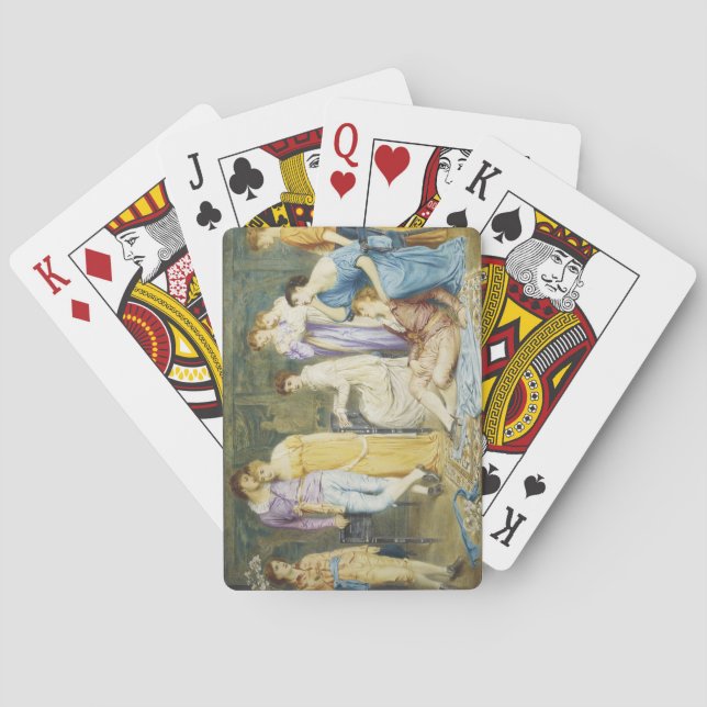 Playing a Prelude by Bach Playing Cards (Back)