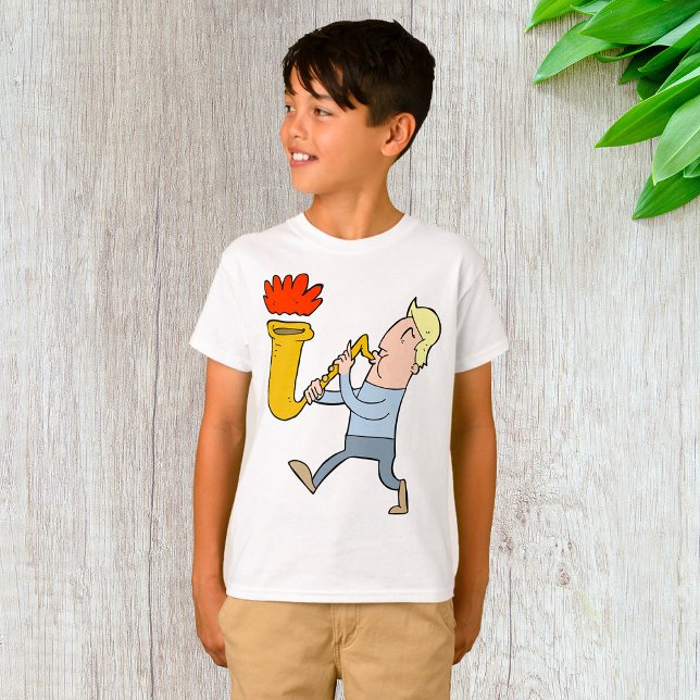 Playing A Saxaphone Musician T-Shirt (Creator Uploaded)