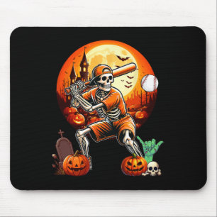 Playing Baseball Halloween Player Trainer Fan Love Mouse Pad