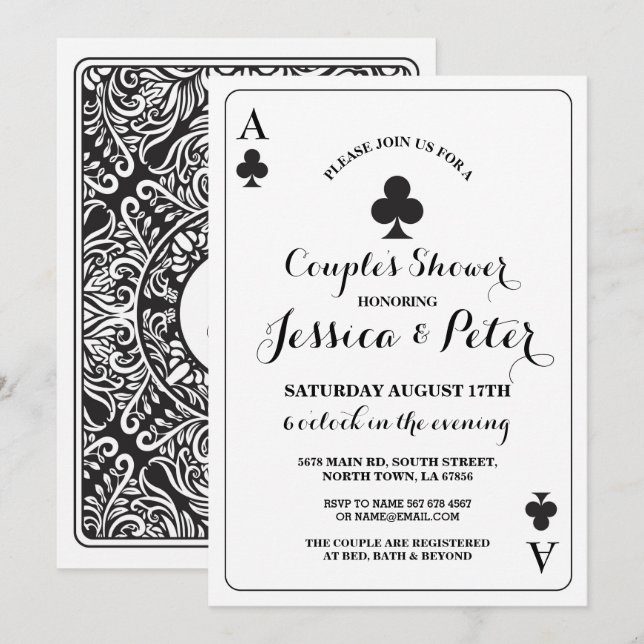 Playing Card Ace or King Queen Las Vegas Clubs (Front/Back)