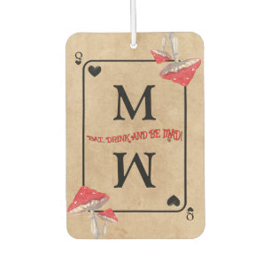 Playing Card Crazy Mushrooms Car Air Freshener