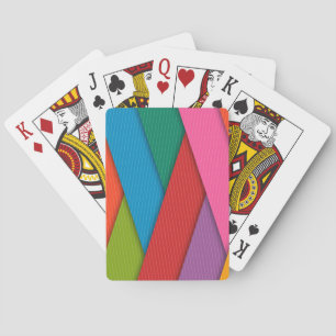 Playing Card Deck Colourful Triangles