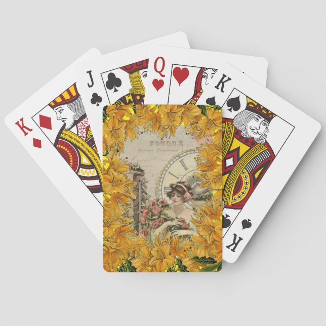 Playing Card Deck Floral Victorian (Back)