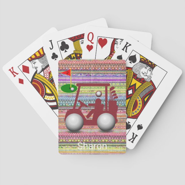 Playing Card Deck Golf Balls Golf (Back)