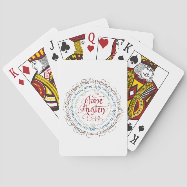 Playing Card Deck - Jane Austen Period Dramas (Back)