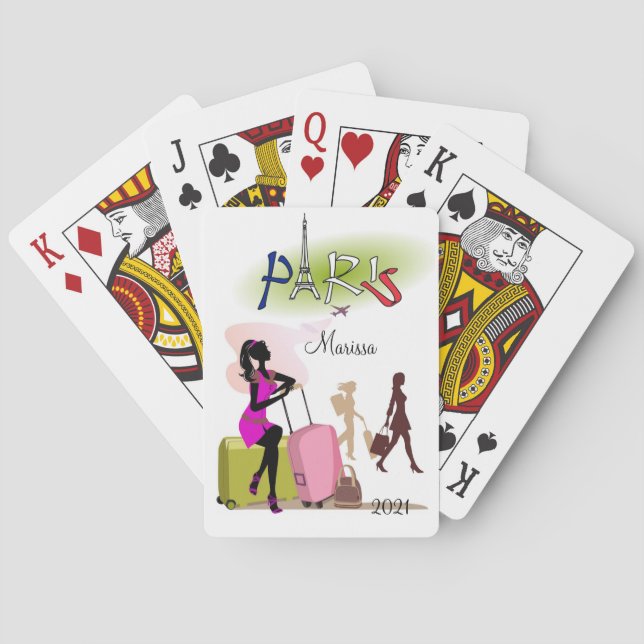 Playing Card Deck Paris France Vacation (Back)