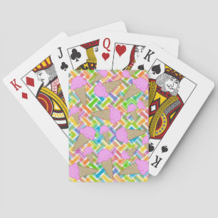 Playing Card Deck Strawberry Ice Cream Cones