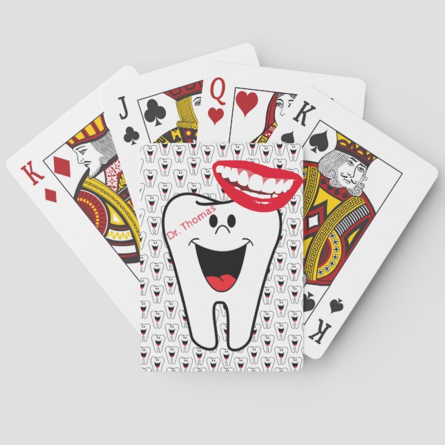 Playing Card Deck Teeth Tooth Smiles Dentist (Back)
