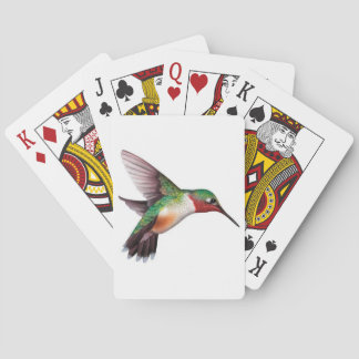Playing Card Deck with a Hummingbird