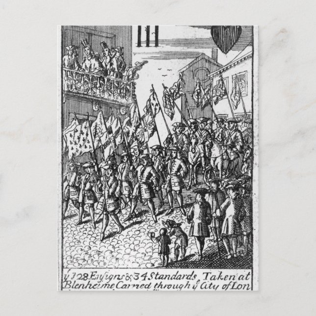 Playing card depicting the Ensigns (Front)