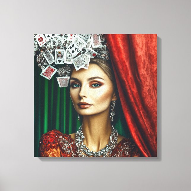 Playing Card Elements, Clothing Design, Fashion Canvas Print (Front)