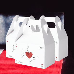 Playing Card Heart Casino Nevada Vegas Wedding Favour Box