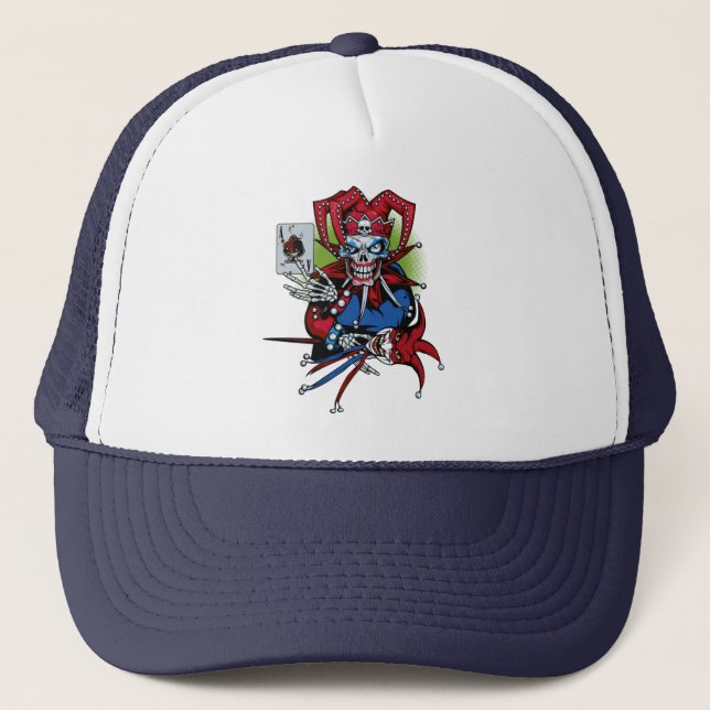 Playing card, Joker T-Shirt Trucker Hat (Front)