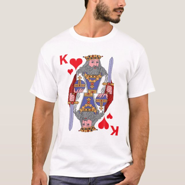 Playing Card King Heart Card Costume Fancy Dress G T-Shirt (Front)