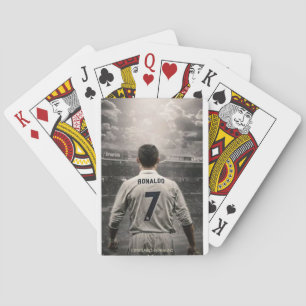 Playing card ronaldo football player image print