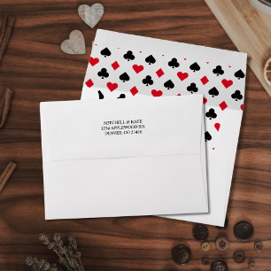 Playing Card Suit Pattern Envelope