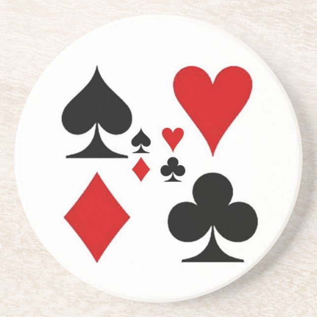PLAYING CARD SUITES GIFTS COASTER (Front)