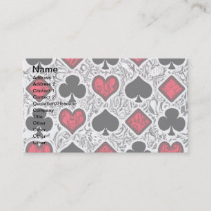 PLAYING CARD SUITS Business Cards