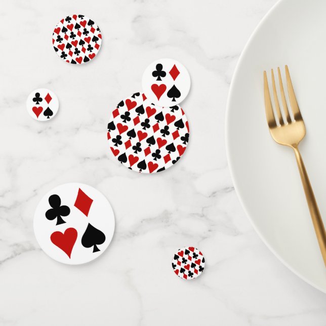 Playing Card Suits Design Table Confetti (Group)