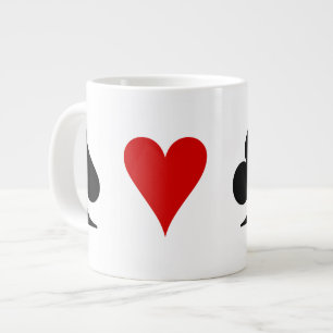 Playing Card Suits Large Coffee Mug