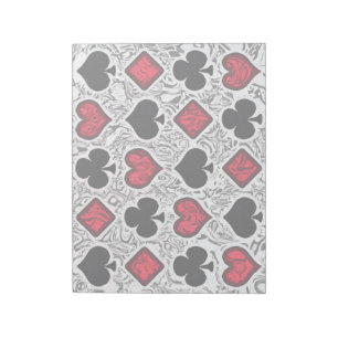 PLAYING CARD SUITS Notepad
