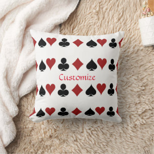 Playing Card Suits Thunder_Cove Cushion