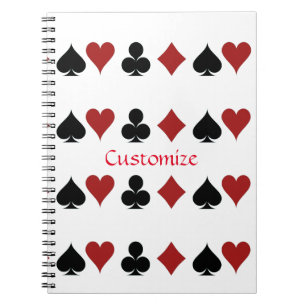 Playing Card Suits Thunder_Cove Notebook