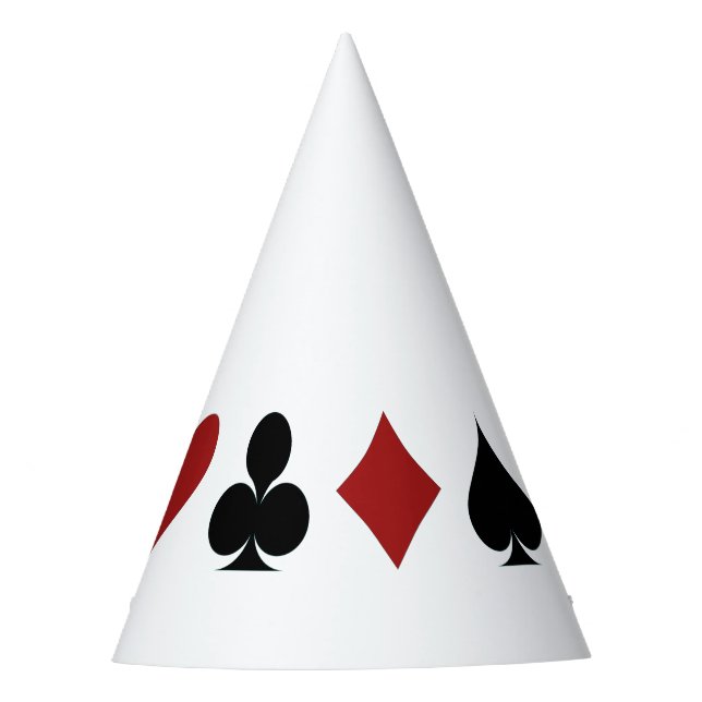 Playing Card Suits Thunder_Cove Party Hat (Front)