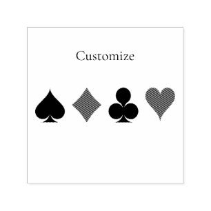 Playing Card Suits Thunder_Cove Self-inking Stamp