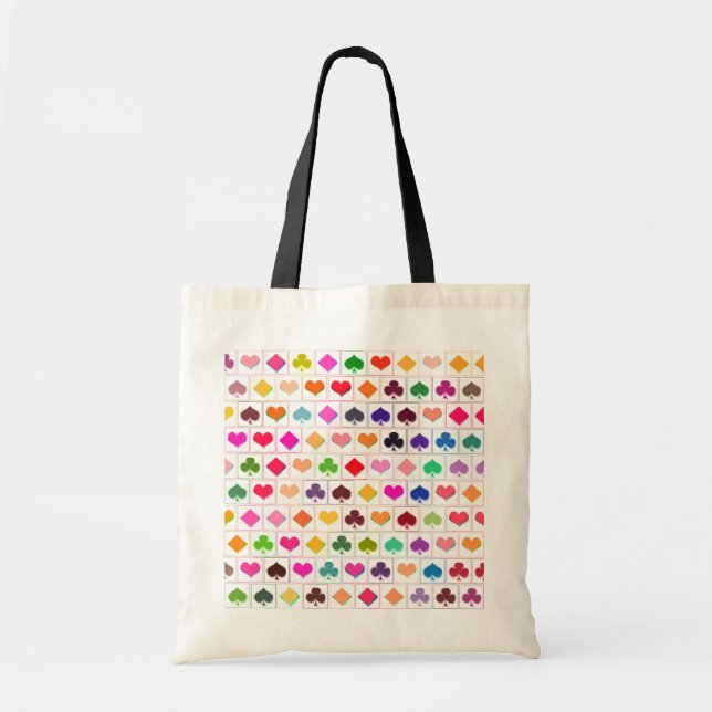 Playing card suits tote bag (Front)