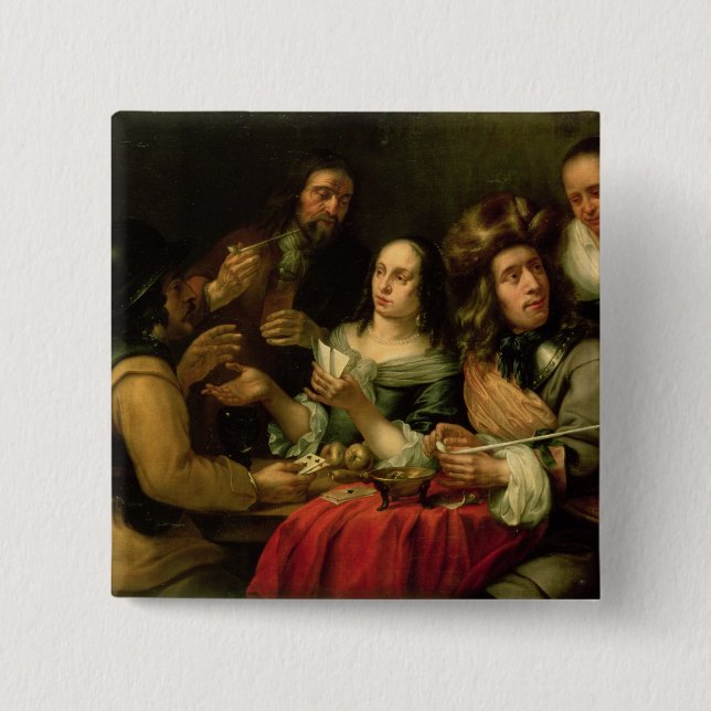 Playing Cards 15 Cm Square Badge (Front)