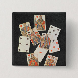 Playing Cards 15 Cm Square Badge