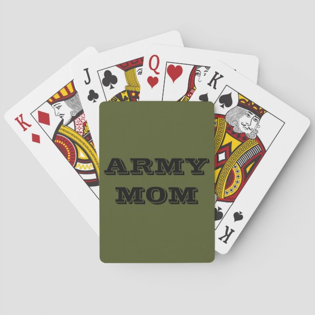 Playing Cards Army Mom (Back)