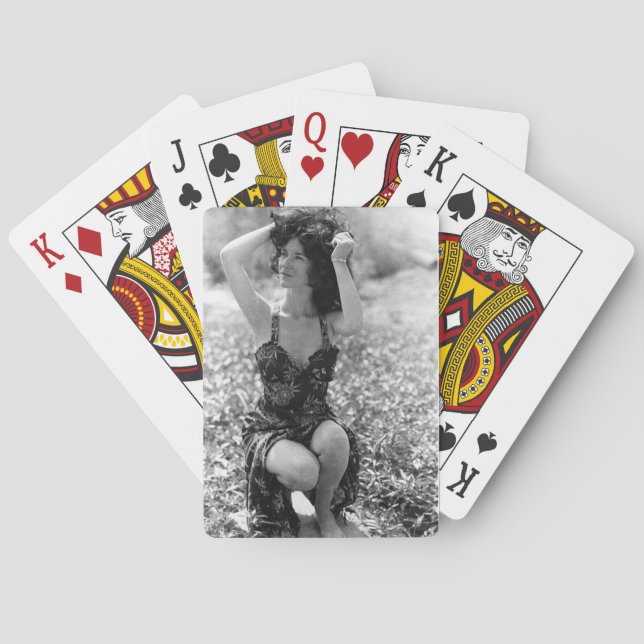 Playing Cards barefoot woman (Back)