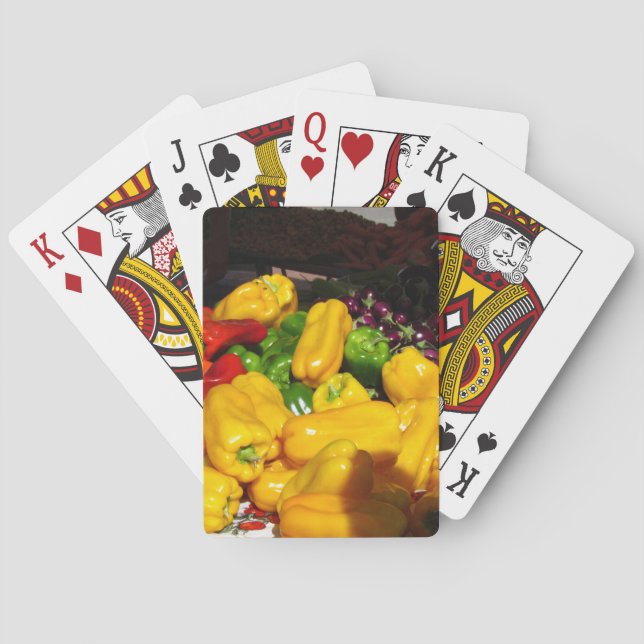 Playing Cards - Bright Coloured Peppers (Back)