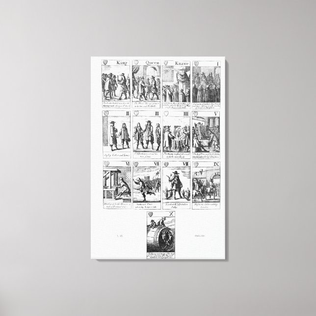 Playing cards canvas print (Front)