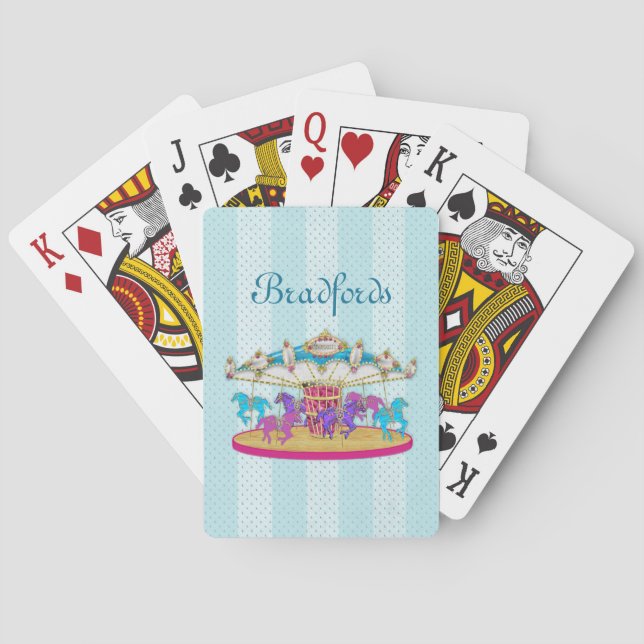 Playing Cards - Carousel - Merry-go-round (Back)