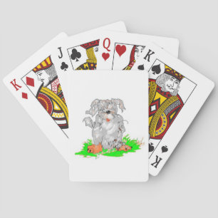 Playing cards Cartoon of a Dog