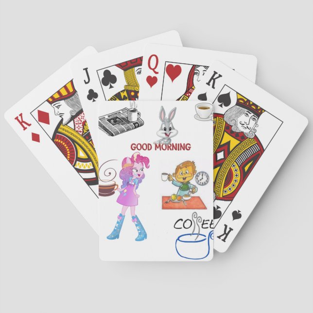 Playing cards coffee tea mug for her (Back)