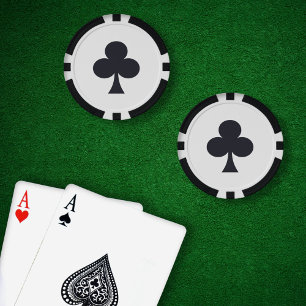 Playing Cards Colour - Clubs Poker Chips